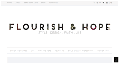 Desktop Screenshot of flourishandhope.com